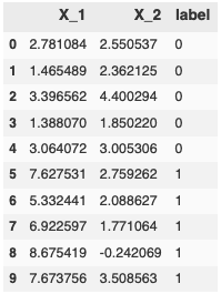 Perceptron raw data